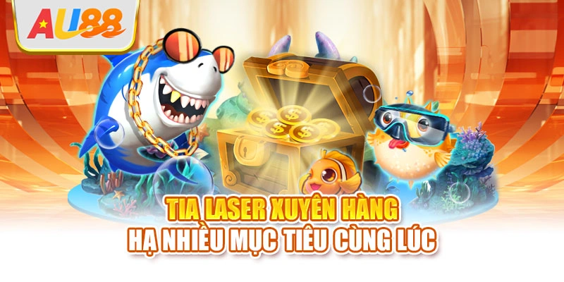 Tia laser xuyên hàng hạ nhiều mục tiêu cùng lúc