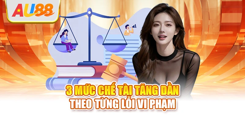 3 mức chế tài tăng dần theo từng lỗi vi phạm
