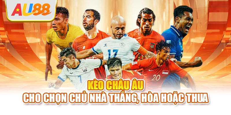 Kèo châu Âu cho chọn chủ nhà thắng, hòa hoặc thua