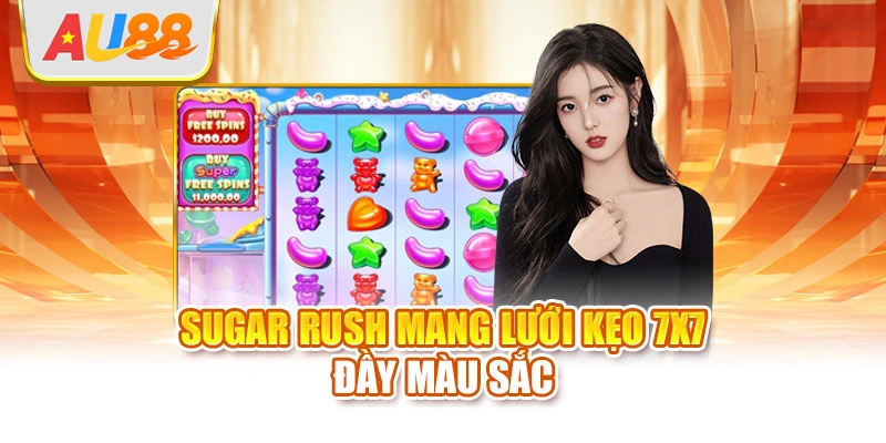 Sugar Rush mang lưới kẹo 7x7 đầy màu sắc